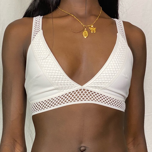 WHITE BRALET TOP - Picture 1 of 4
